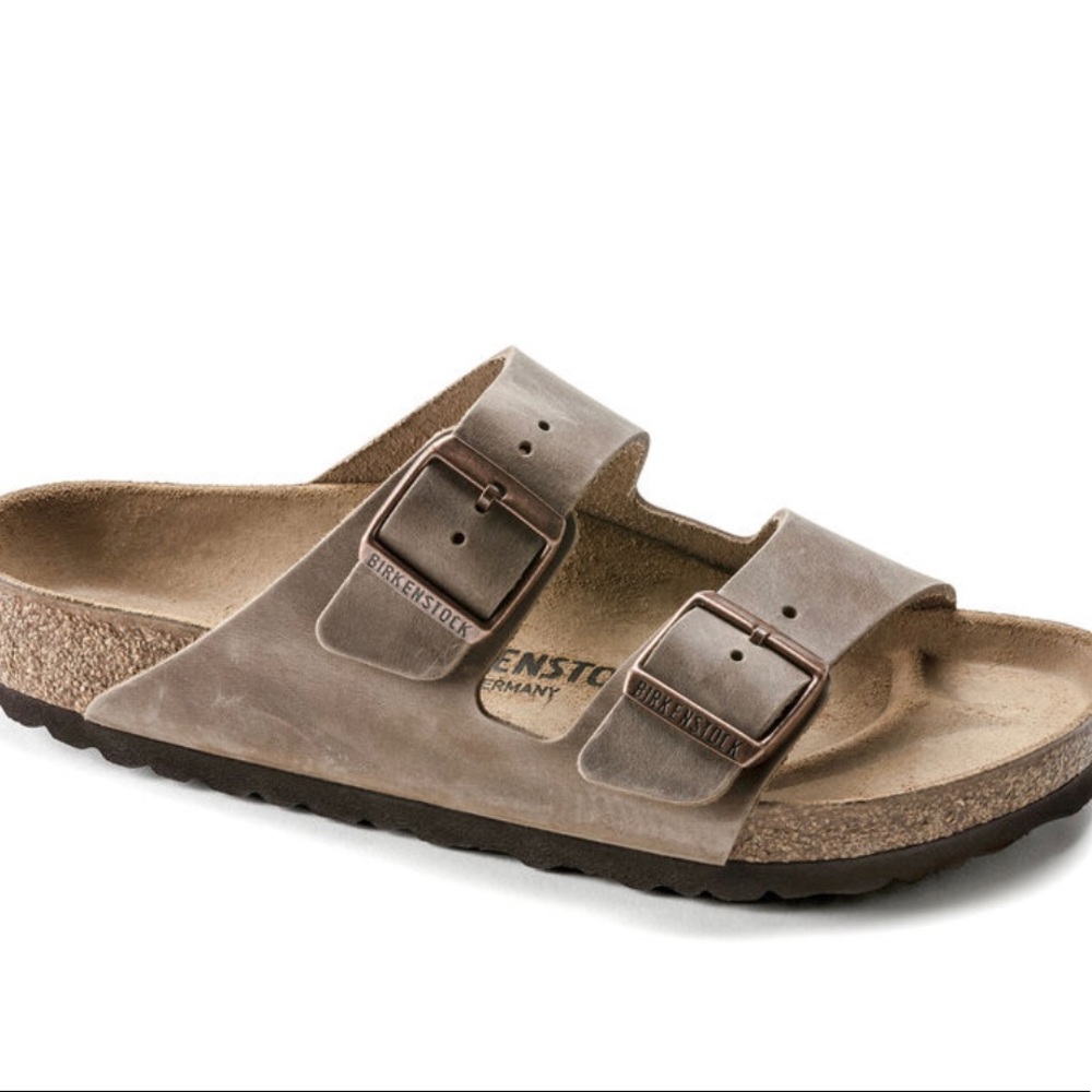 NWOT Birkenstock Arizona Oiled Leather Tobacco Brown